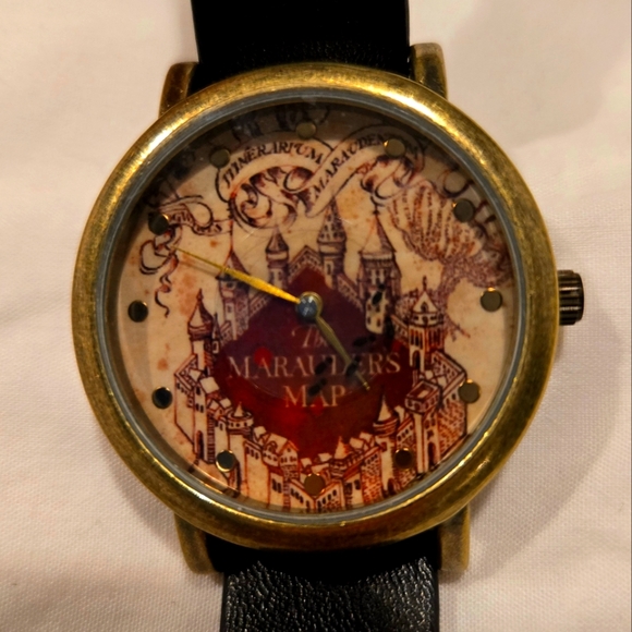 Accutime Harry Potter Marauders Map Wrist Watch - Picture 2 of 4
